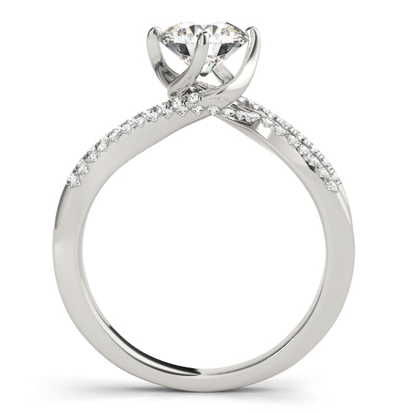 Statement New Bridal Round Diamond Engagement Ring — 9K/18K Gold & Platinum