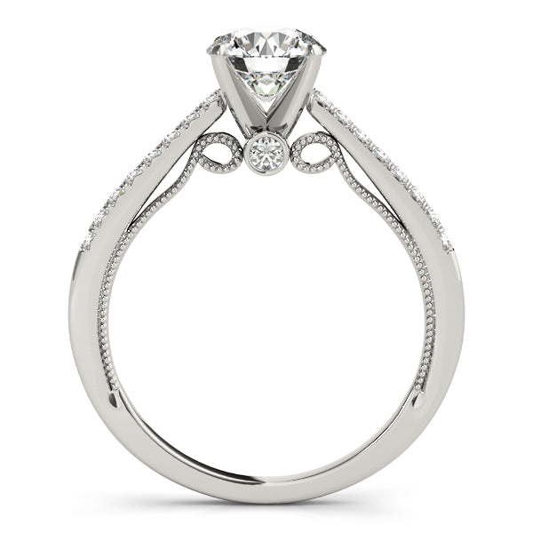 Lustrous Prong-Set Round Diamond Engagement Ring — 9K/18K Gold & Platinum