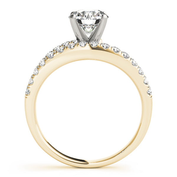 Devoted Multi-Row Round Diamond Engagement Ring — 9K/18K Gold & Platinum