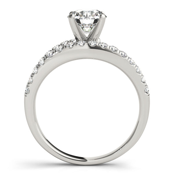 Devoted Multi-Row Round Diamond Engagement Ring — 9K/18K Gold & Platinum