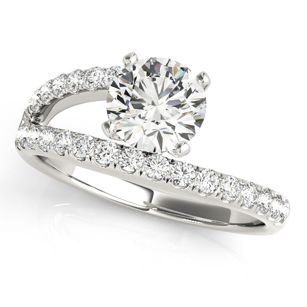 Devoted Multi-Row Round Diamond Engagement Ring — 9K/18K Gold & Platinum