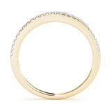 Prong Set Half Eternity Ring in Gold & Platinum