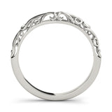 Vintage-Inspired Curved Wedding Gold Band