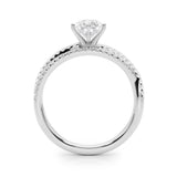 Luxe Multi-Row Round Diamond Engagement Ring — 9K/18K Gold & Platinum