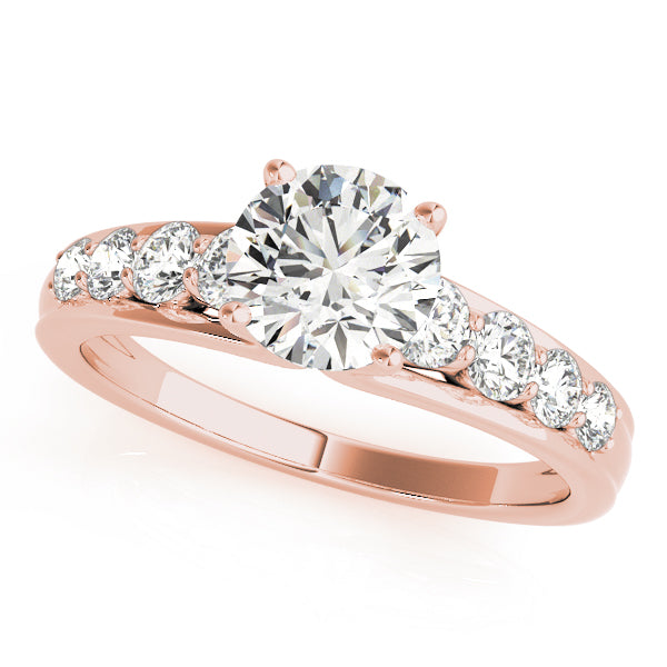 Iconic Prong-Set Round Diamond Engagement Ring — 9K/18K Gold & Platinum