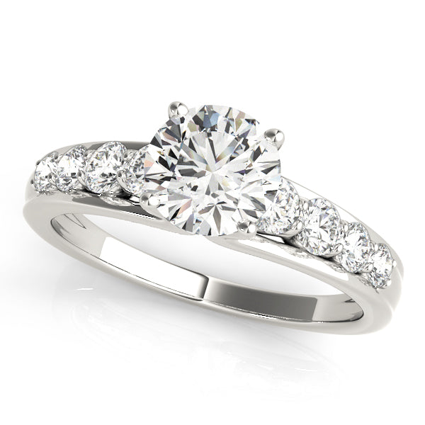 Iconic Prong-Set Round Diamond Engagement Ring — 9K/18K Gold & Platinum