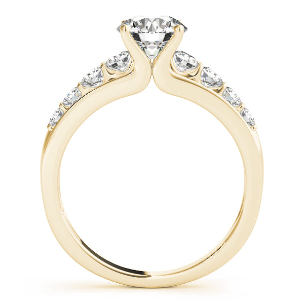 Iconic Prong-Set Round Diamond Engagement Ring — 9K/18K Gold & Platinum