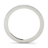 Prong Set Half Eternity Ring in Gold & Platinum