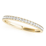 Prong Set Half Eternity Ring in Gold & Platinum