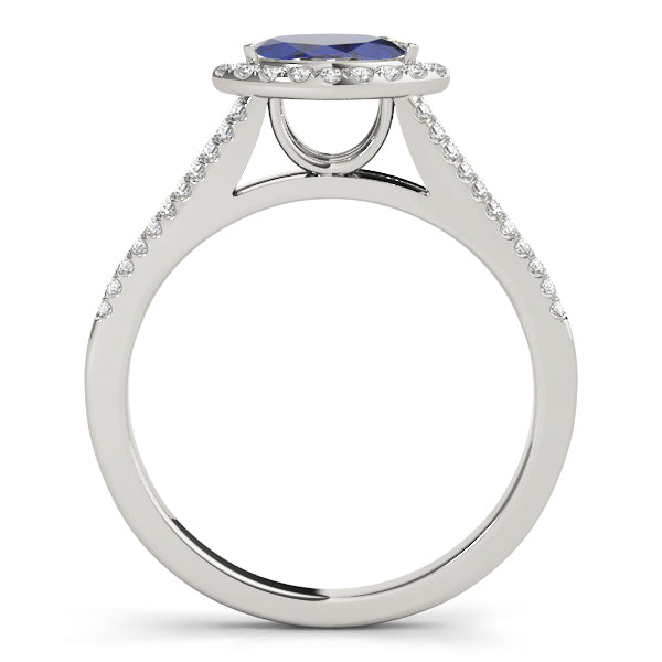 Cherished Halo Marquise Diamond Engagement Ring — 9K/18K Gold & Platinum