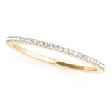 Prong Set Half Eternity Ring in Gold & Platinum