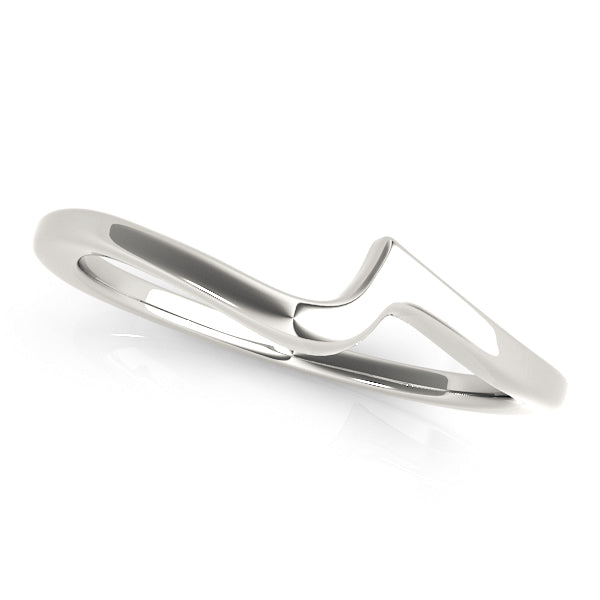 Curved Wedding Gold Band