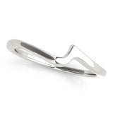 Curved Wedding Gold Band