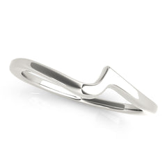 Curved Wedding Gold Band