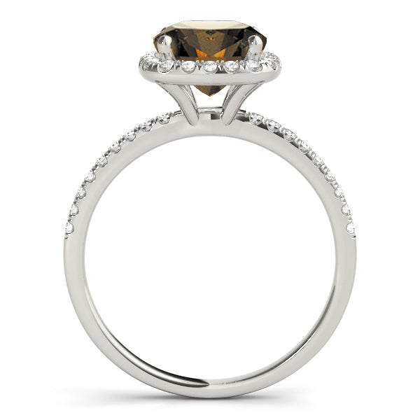 Timeless Halo Cushion Diamond Engagement Ring — 9K/18K Gold & Platinum