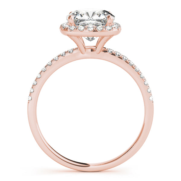 Timeless Halo Cushion Diamond Engagement Ring — 9K/18K Gold & Platinum