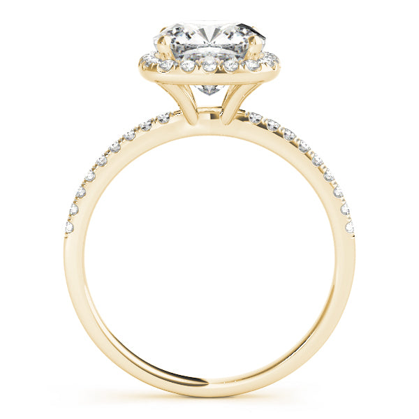 Timeless Halo Cushion Diamond Engagement Ring — 9K/18K Gold & Platinum