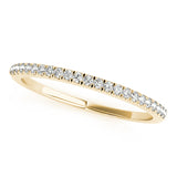 Prong Set Half Eternity Ring in Gold & Platinum