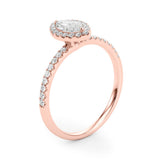 Vintage-Inspired Halo Marquise Diamond Engagement Ring — 9K/18K Gold & Platinum