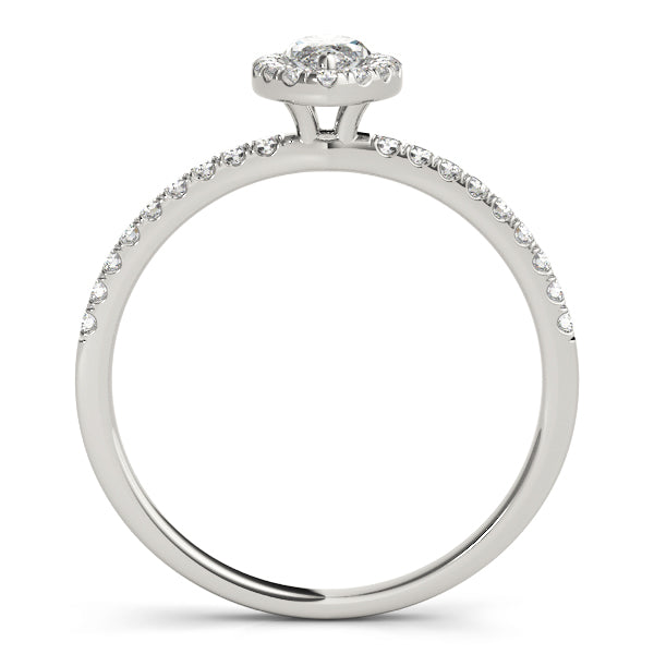 Vintage-Inspired Halo Marquise Diamond Engagement Ring — 9K/18K Gold & Platinum