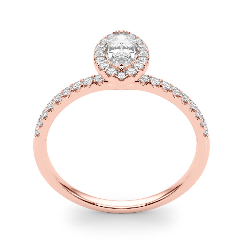 Vintage-Inspired Halo Marquise Diamond Engagement Ring — 9K/18K Gold & Platinum