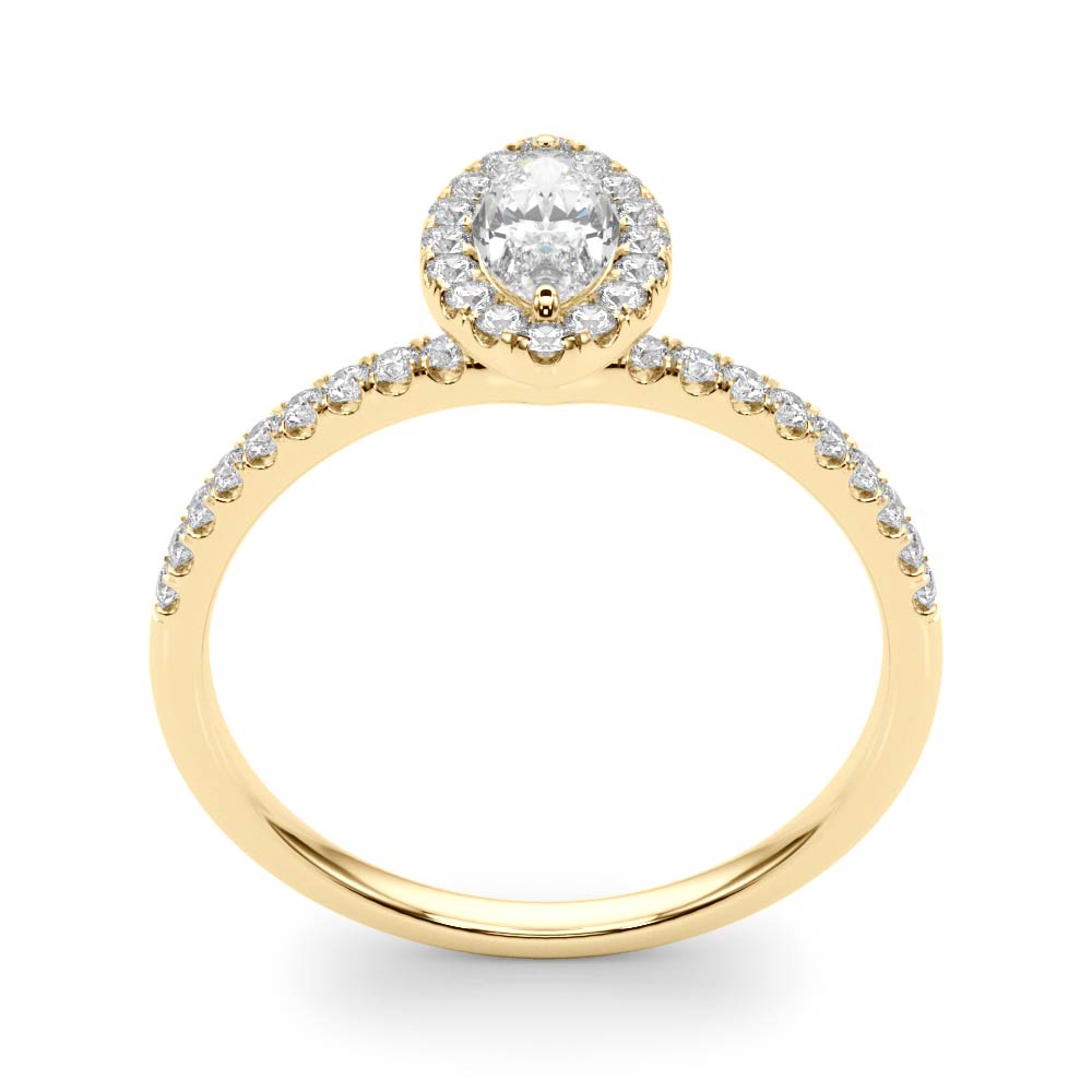 Vintage-Inspired Halo Marquise Diamond Engagement Ring — 9K/18K Gold & Platinum