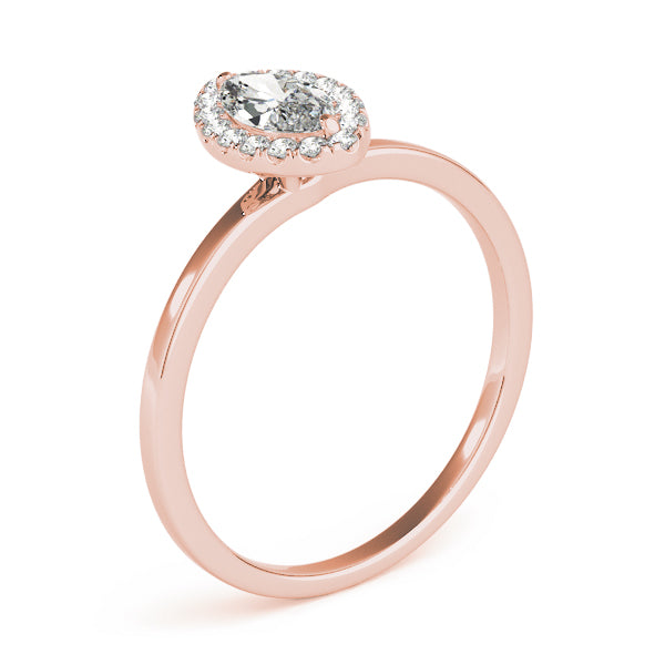 Heirloom Halo Marquise Diamond Engagement Ring — 9K/18K Gold & Platinum