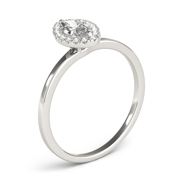 Heirloom Halo Marquise Diamond Engagement Ring — 9K/18K Gold & Platinum