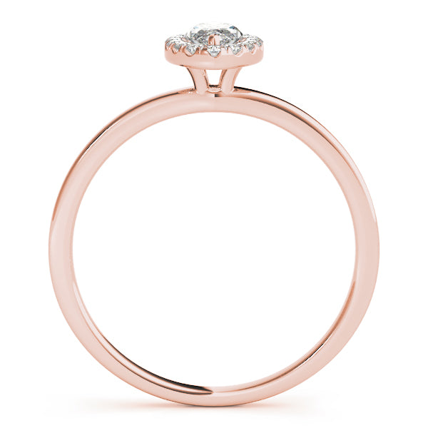 Heirloom Halo Marquise Diamond Engagement Ring — 9K/18K Gold & Platinum