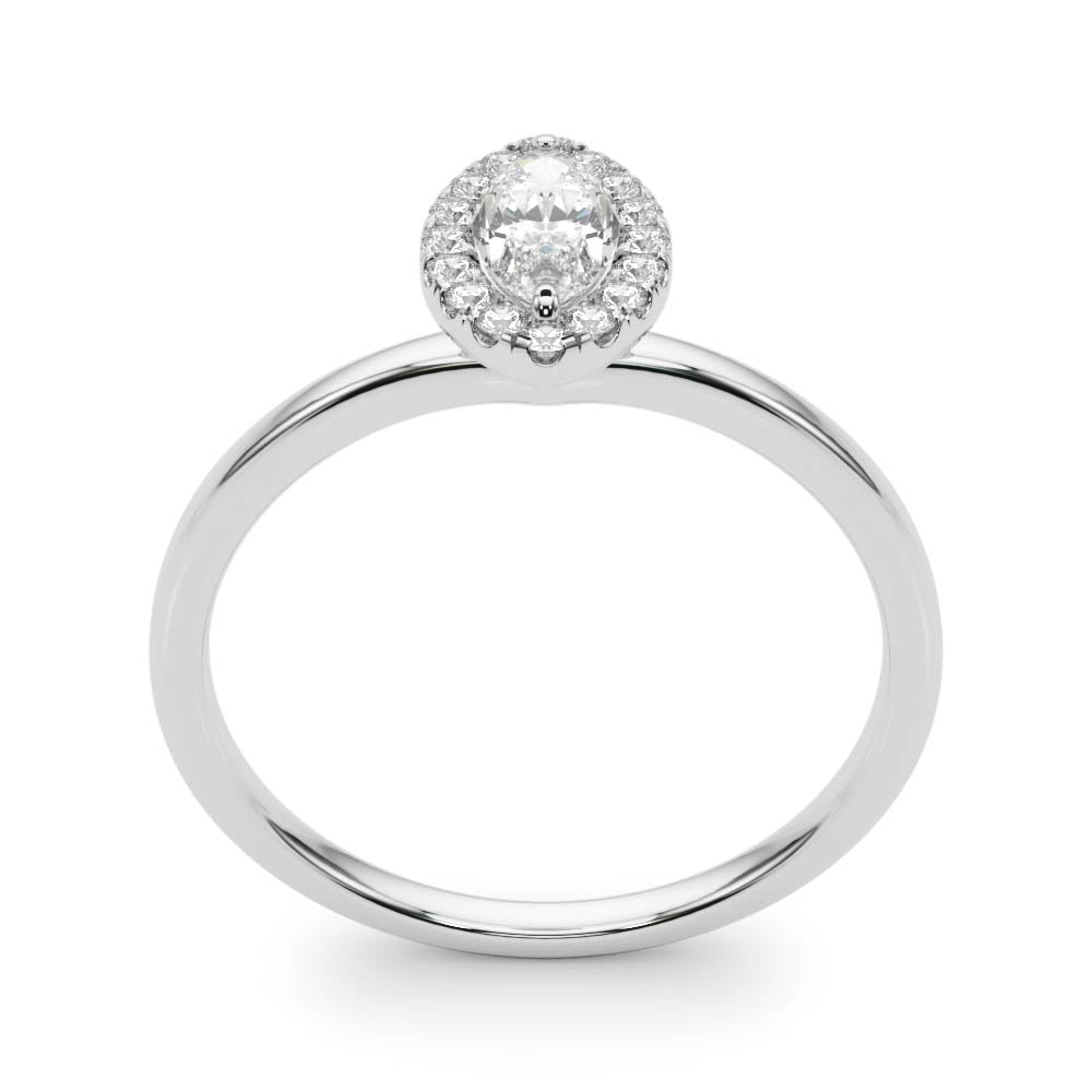 Heirloom Halo Marquise Diamond Engagement Ring — 9K/18K Gold & Platinum