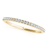 Prong Set Half Eternity Ring in Gold & Platinum
