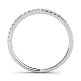 Prong Set Half Eternity Ring in Gold & Platinum