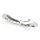 Curved Wedding Gold Band