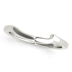 Curved Wedding Gold Band