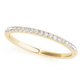 Single-Row Split-Prong Half Eternity Ring in Gold & Platinum