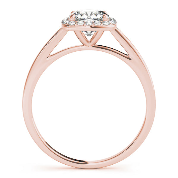 Signature Halo Cushion Diamond Engagement Ring — 9K/18K Gold & Platinum