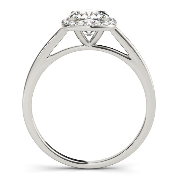 Signature Halo Cushion Diamond Engagement Ring — 9K/18K Gold & Platinum
