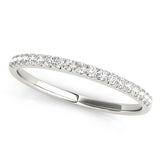 Prong Set Half Eternity Ring in Gold & Platinum