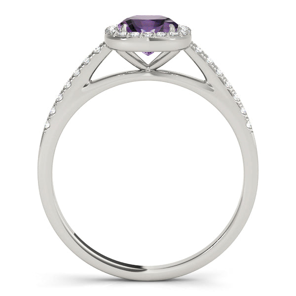 Artisan Halo Cushion Diamond Engagement Ring — 9K/18K Gold & Platinum