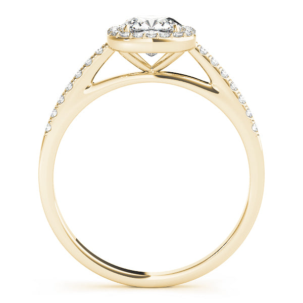 Artisan Halo Cushion Diamond Engagement Ring — 9K/18K Gold & Platinum