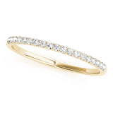 Straight Half Eternity Ring in Gold & Platinum