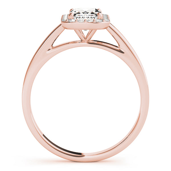 Bespoke Halo Emerald Diamond Engagement Ring — 9K/18K Gold & Platinum