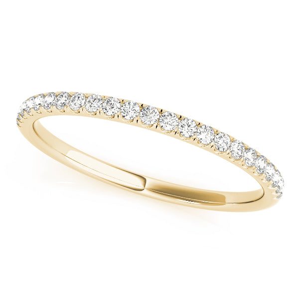 Straight Diamond Half Eternity Ring in Gold & Platinum