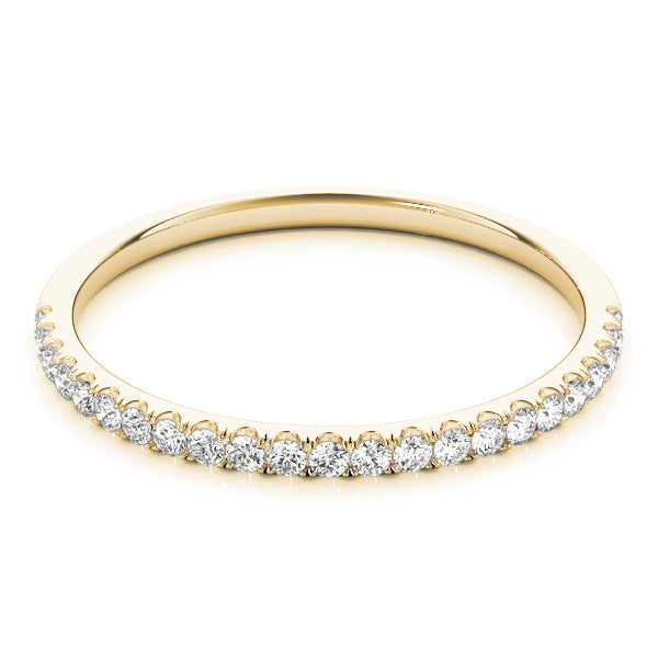 Straight Diamond Half Eternity Ring in Gold & Platinum