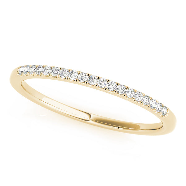 Split Prong Set Half Eternity Ring in Gold & Platinum