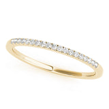 Split Prong Set Half Eternity Ring in Gold & Platinum