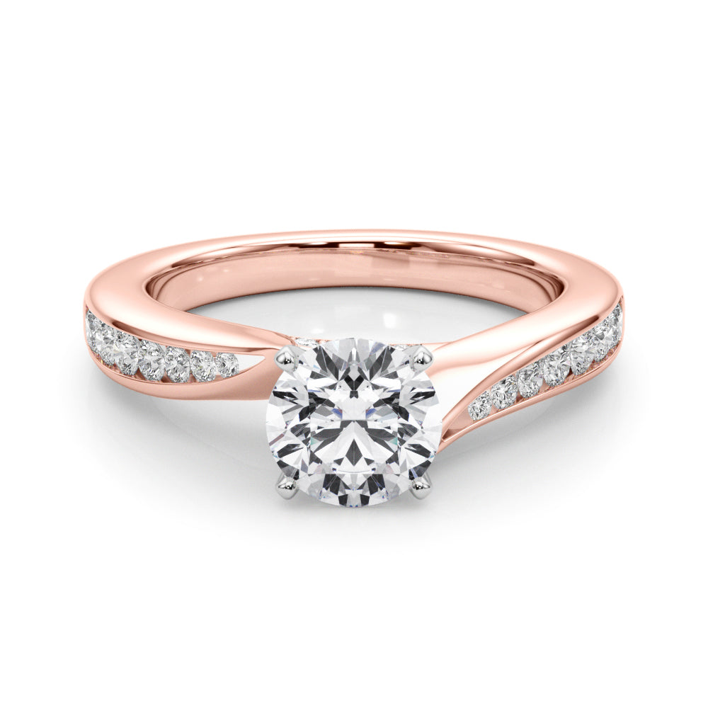 Pristine Prong-Set Round Diamond Engagement Ring — 9K/18K Gold & Platinum