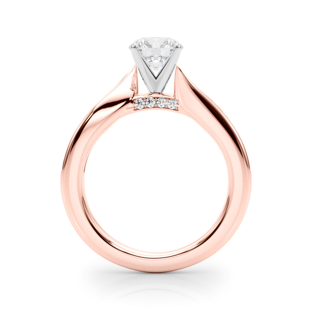 Pristine Prong-Set Round Diamond Engagement Ring — 9K/18K Gold & Platinum