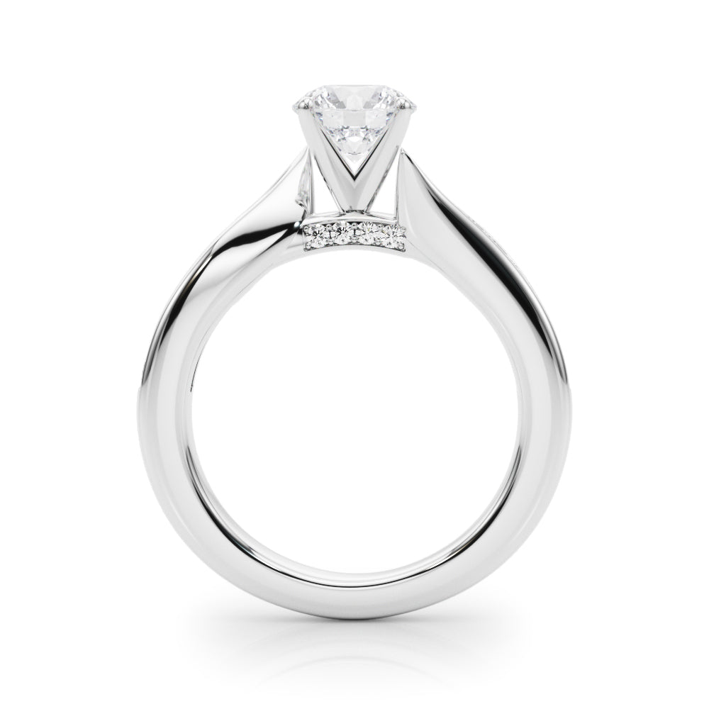 Pristine Prong-Set Round Diamond Engagement Ring — 9K/18K Gold & Platinum