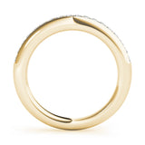Channel Set Half Eternity Ring in Gold & Platinum
